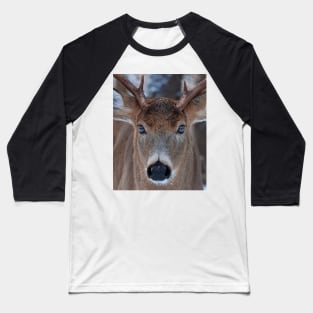 Mirrored - White-tailed deer Baseball T-Shirt